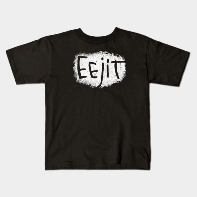 Irish Slang: Eejit, funny Irish Kids T-Shirt by badlydrawnbabe